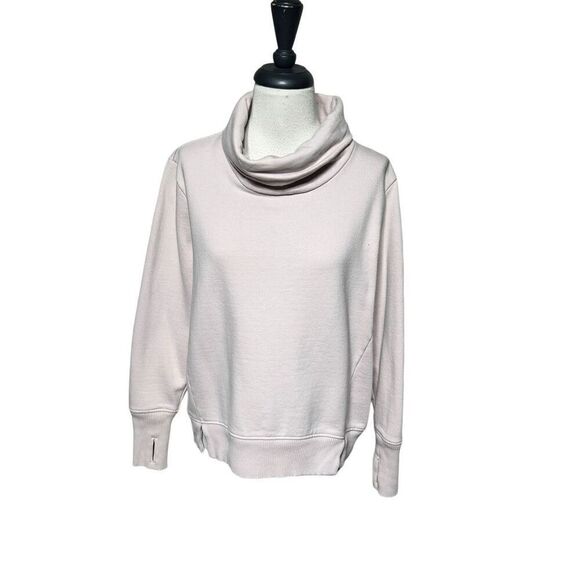 Athleta Pink Oversize Cowl Neck Sweatshirt Size Small - Picture 1 of 4